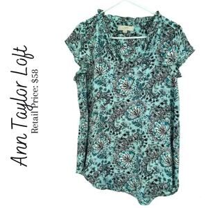 Loft Maternity Floral Blooms Blouse